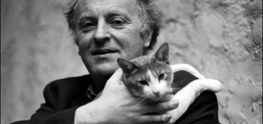 Иосиф Бродский с котом, из домашнего архива