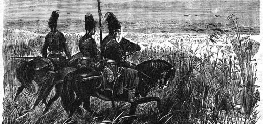 Иллюстрация черно-белая к повести Гоголя"Тарас Бульба"
