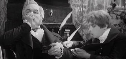 горе от ума, иллюстрация к пьесе: Молчалин и Фамусов