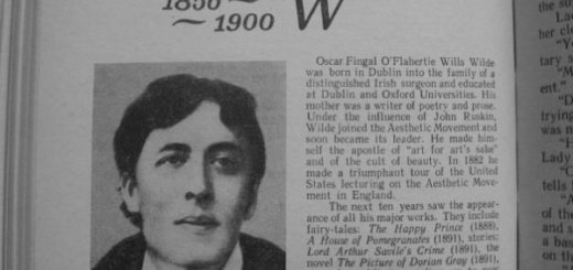 Оскар Уайльд, газетная вырезка, архивная фотография