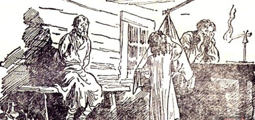 иллюстрация к рассказу Бюрюк, изба лесника